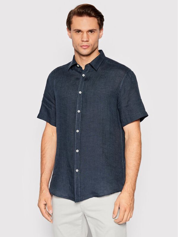 United Colors Of Benetton United Colors Of Benetton Košulja 5BKU5QJH8 Tamnoplava Regular Fit