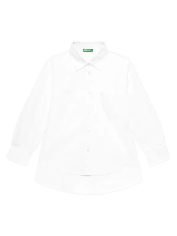 United Colors of Benetton United Colors Of Benetton Košulja 5EW7CQ044 Bijela Oversize