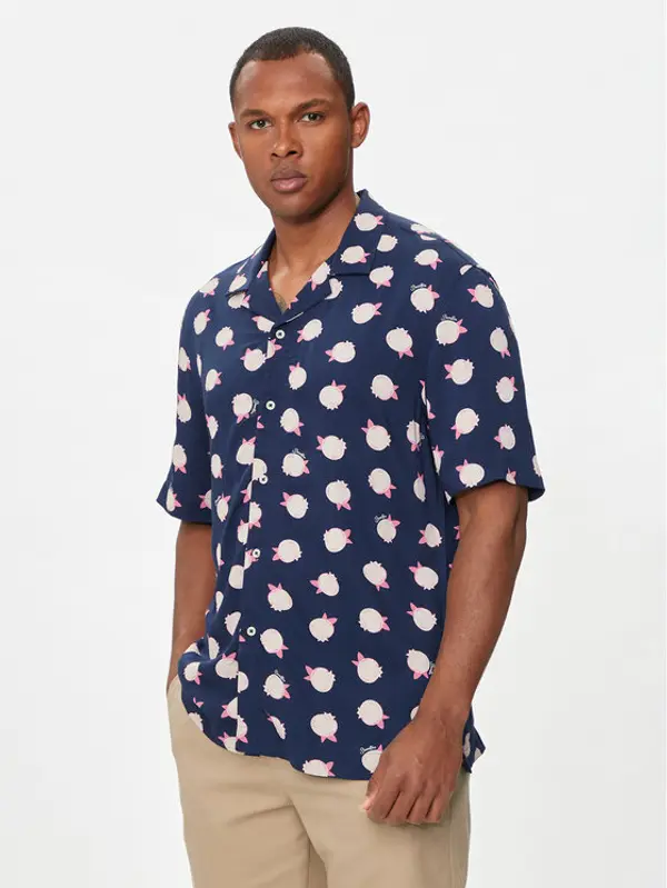 United Colors of Benetton United Colors Of Benetton Košulja 5XRBUQ047 Tamnoplava Regular Fit