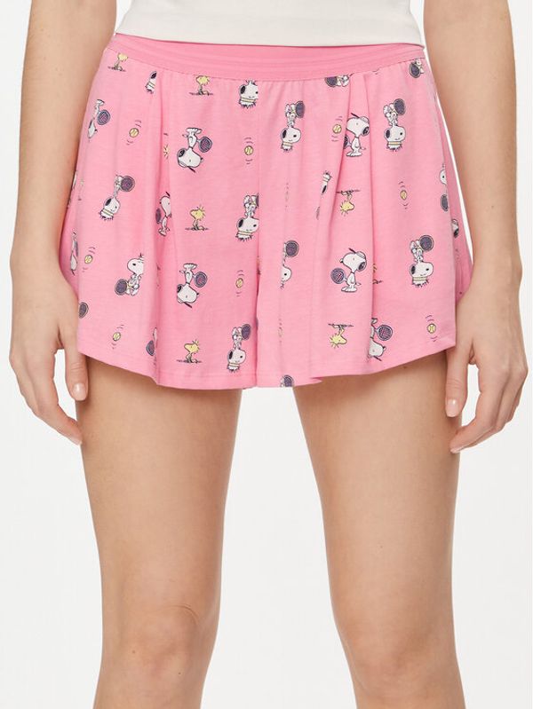 United Colors Of Benetton United Colors Of Benetton Kratke pidžama hlače 35I73900H Ružičasta Relaxed Fit