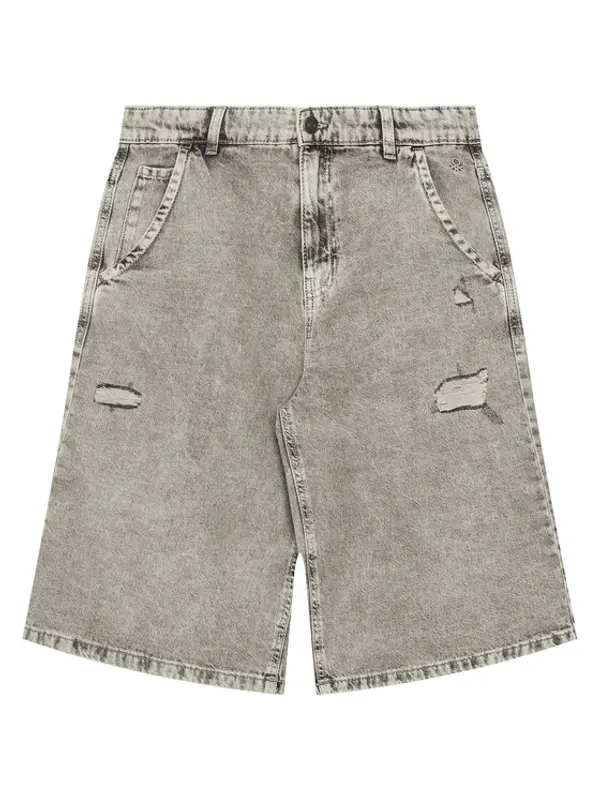 United Colors of Benetton United Colors Of Benetton Kratke traperice 4AD7C9045 Siva Regular Fit