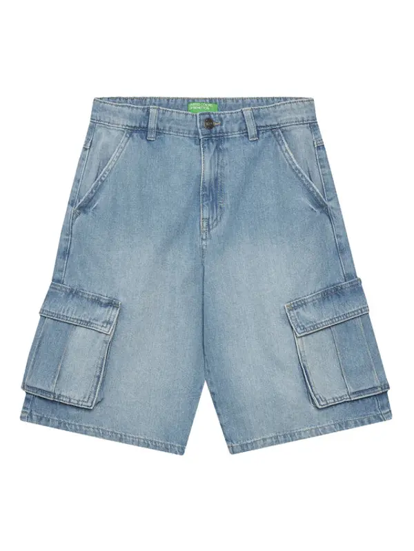 United Colors of Benetton United Colors Of Benetton Kratke traperice 4KEHC9041 Plava Regular Fit