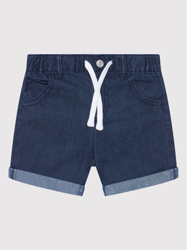 United Colors Of Benetton United Colors Of Benetton Kratke traperice 4KV959G50 Plava Slim Fit