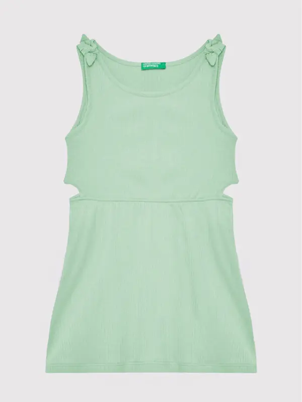 United Colors of Benetton United Colors Of Benetton Ljetna haljina 3HCGCV005 Zelena Regular Fit