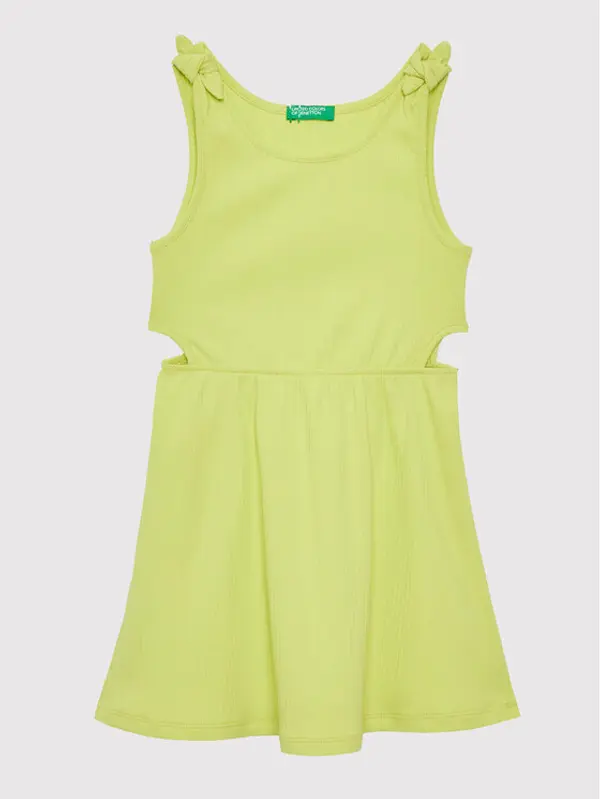 United Colors of Benetton United Colors Of Benetton Ljetna haljina 3HCGCV005 Žuta Regular Fit