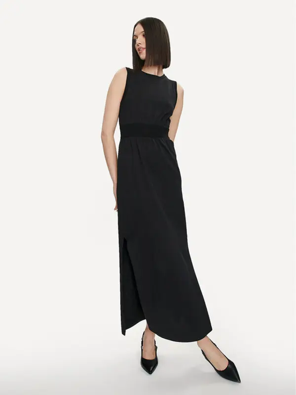 United Colors of Benetton United Colors Of Benetton Ljetna haljina 3L3XDV01G Crna Regular Fit