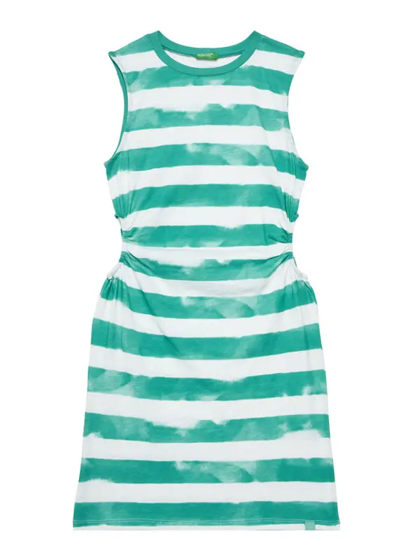United Colors of Benetton United Colors Of Benetton Ljetna haljina 3SL3CV013 Zelena Regular Fit