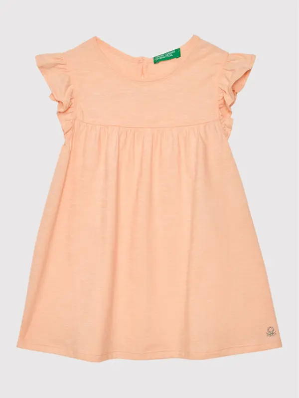 United Colors of Benetton United Colors Of Benetton Ljetna haljina 3Z7QGV002 Narančasta Regular Fit
