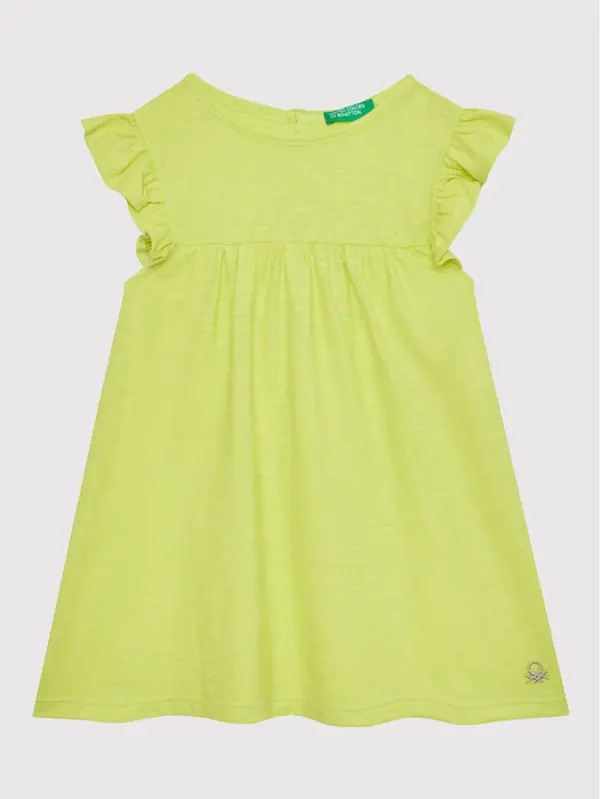 United Colors of Benetton United Colors Of Benetton Ljetna haljina 3Z7QGV002 Zelena Regular Fit