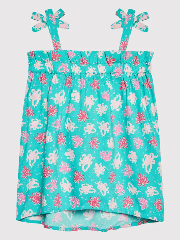 United Colors of Benetton United Colors Of Benetton Ljetna haljina 42BQ0V003 Plava Regular Fit