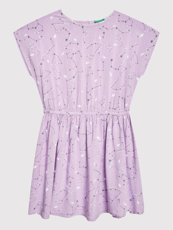 United Colors Of Benetton United Colors Of Benetton Ljetna haljina 49RUCV009 Ljubičasta Regular Fit