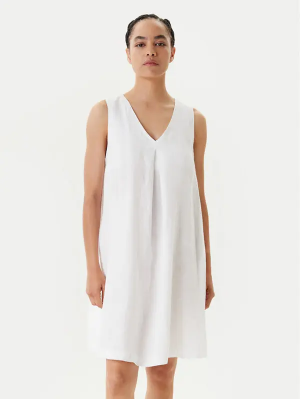 United Colors of Benetton United Colors Of Benetton Ljetna haljina 4AGHDV0AX Bijela Relaxed Fit