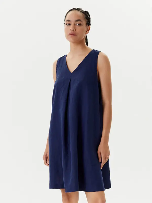 United Colors of Benetton United Colors Of Benetton Ljetna haljina 4AGHDV0AX Tamnoplava Relaxed Fit