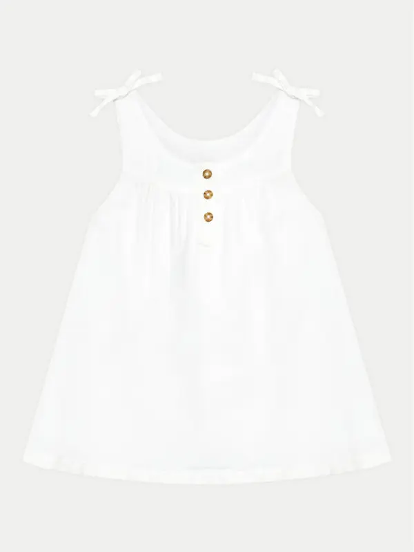 United Colors of Benetton United Colors Of Benetton Ljetna haljina 4BE7GV01C Bijela Regular Fit