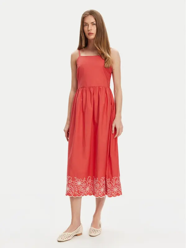 United Colors of Benetton United Colors Of Benetton Ljetna haljina 4KUSDV0B7 Crvena Regular Fit