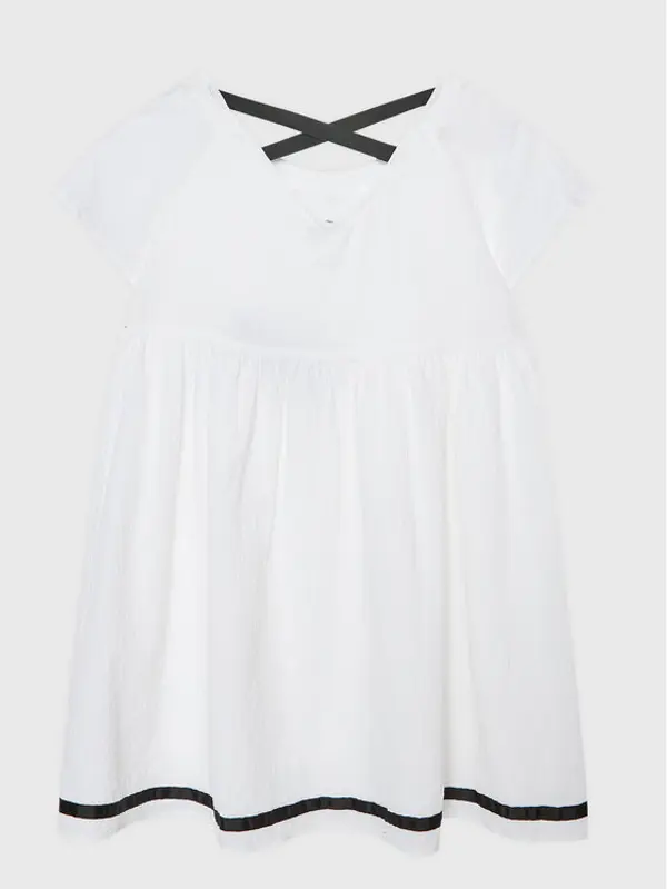 United Colors of Benetton United Colors Of Benetton Ljetna haljina 4O9TCV013 Bijela Regular Fit