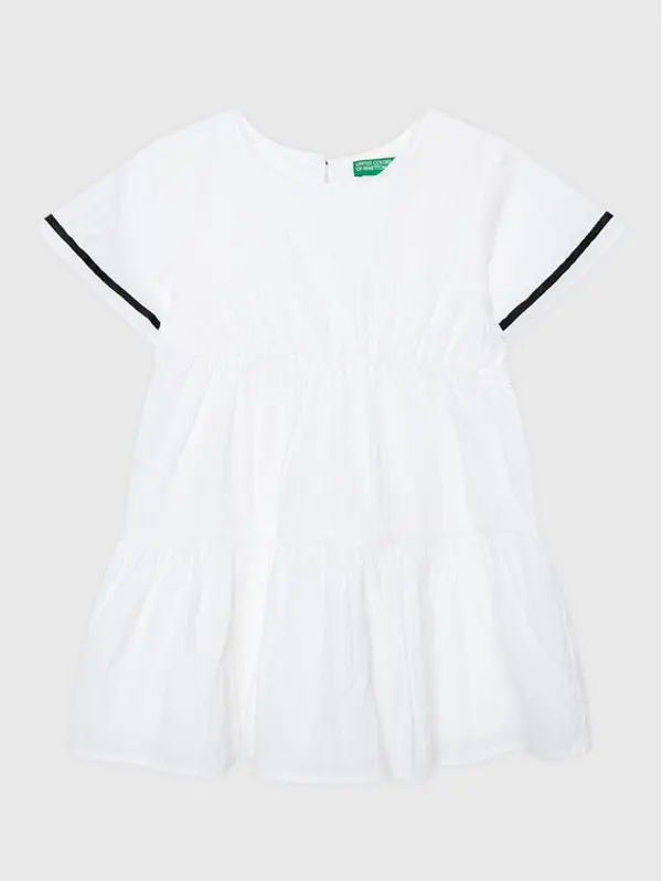 United Colors of Benetton United Colors Of Benetton Ljetna haljina 4O9TGV00P Bijela Regular Fit