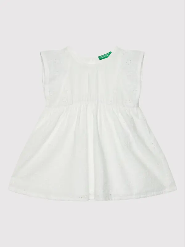 United Colors of Benetton United Colors Of Benetton Ljetna haljina 4POCGV00B Bijela Regular Fit