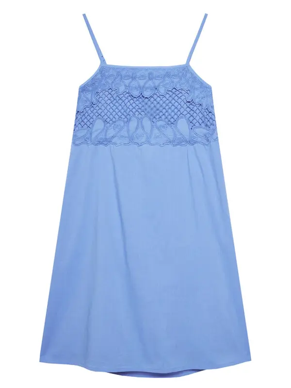 United Colors of Benetton United Colors Of Benetton Ljetna haljina 4Q2LCV03H Plava Regular Fit