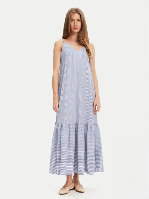 United Colors of Benetton United Colors Of Benetton Ljetna haljina 4SZRDV0B8 Plava Relaxed Fit