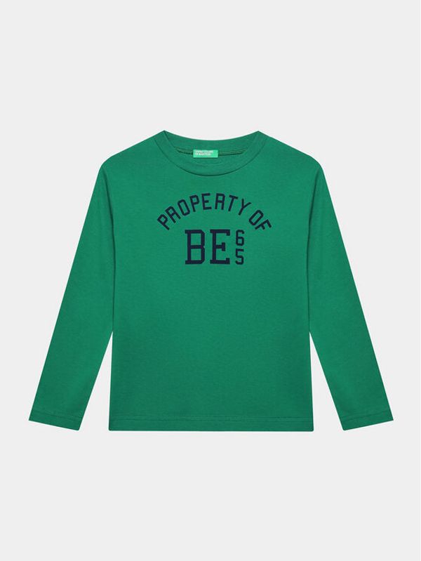 United Colors Of Benetton United Colors Of Benetton Majica 3096C10DK Zelena Regular Fit