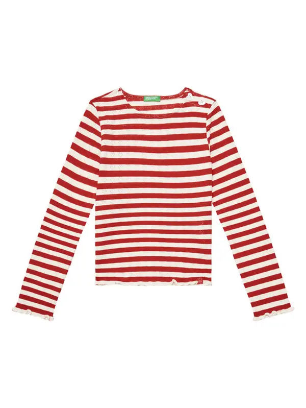 United Colors of Benetton United Colors Of Benetton Majica 33LQC10OM Crvena Regular Fit