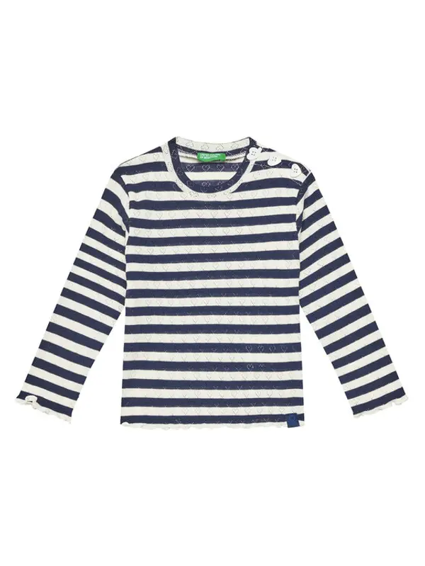 United Colors of Benetton United Colors Of Benetton Majica 33LQG10J7 Tamnoplava Regular Fit