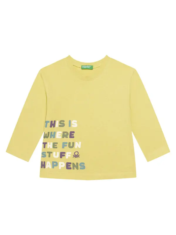 United Colors of Benetton United Colors Of Benetton Majica 35RYG10K4 Zelena Regular Fit
