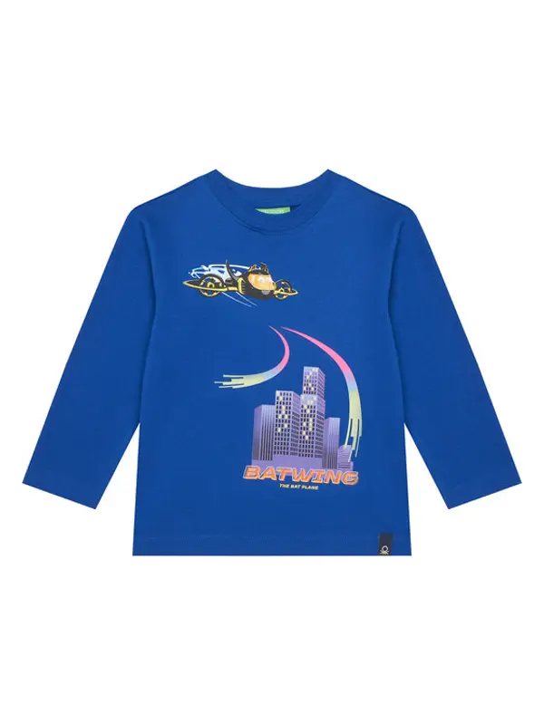 United Colors of Benetton United Colors Of Benetton Majica 35RYG10KE Plava Regular Fit