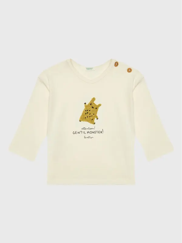 United Colors of Benetton United Colors Of Benetton Majica 3ATNA101R Bež Regular Fit