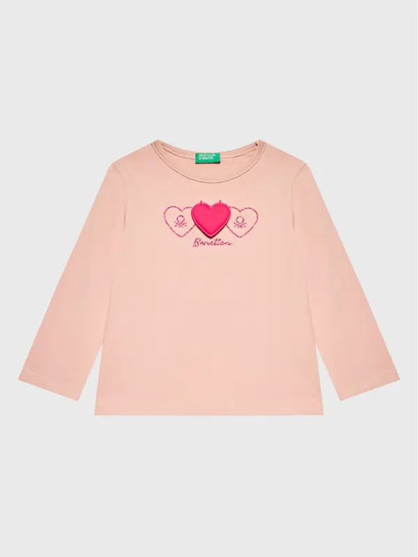 United Colors of Benetton United Colors Of Benetton Majica 3ATNG105X Ružičasta Regular Fit