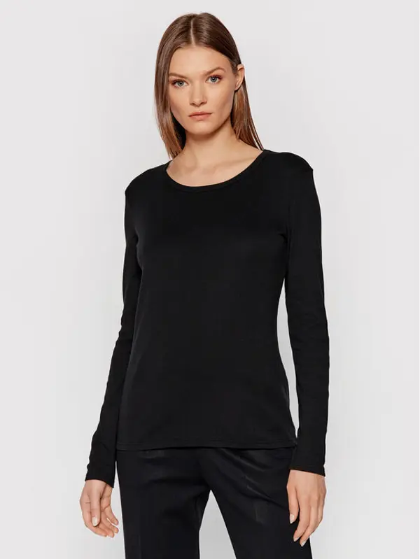 United Colors of Benetton United Colors Of Benetton Majica 3GA2E16F9 Crna Regular Fit