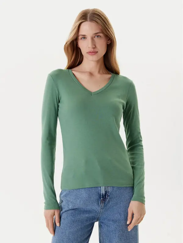 United Colors of Benetton United Colors Of Benetton Majica 3GA2E4245 Zelena Regular Fit