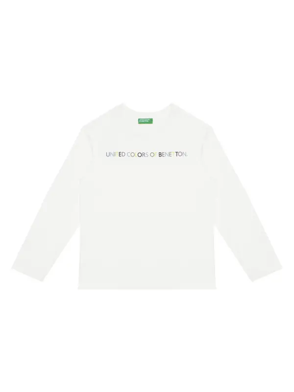 United Colors of Benetton United Colors Of Benetton Majica 3I1XC10Q3 Bijela Regular Fit