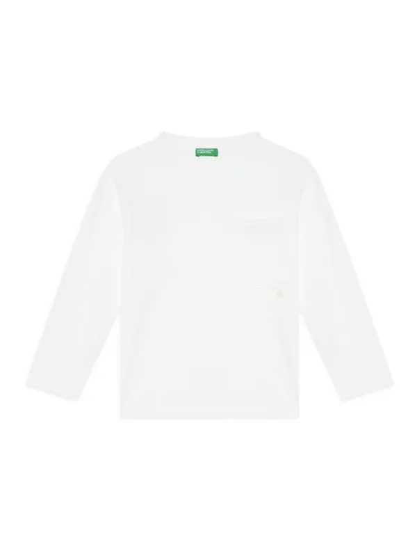 United Colors of Benetton United Colors Of Benetton Majica 3I1XC10QS Bijela Regular Fit