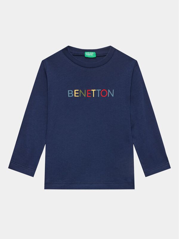 United Colors Of Benetton United Colors Of Benetton Majica 3I1XG10A8 Tamnoplava Regular Fit