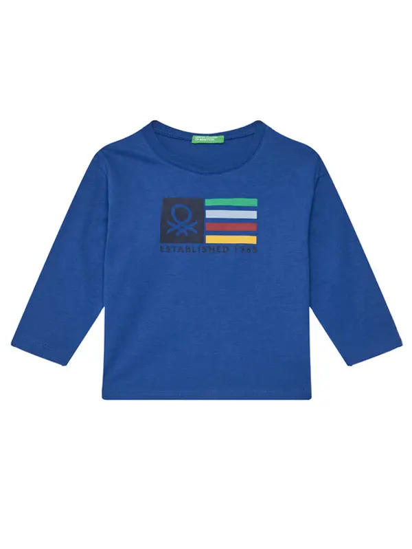 United Colors of Benetton United Colors Of Benetton Majica 3I1XG10F2 Plava Regular Fit