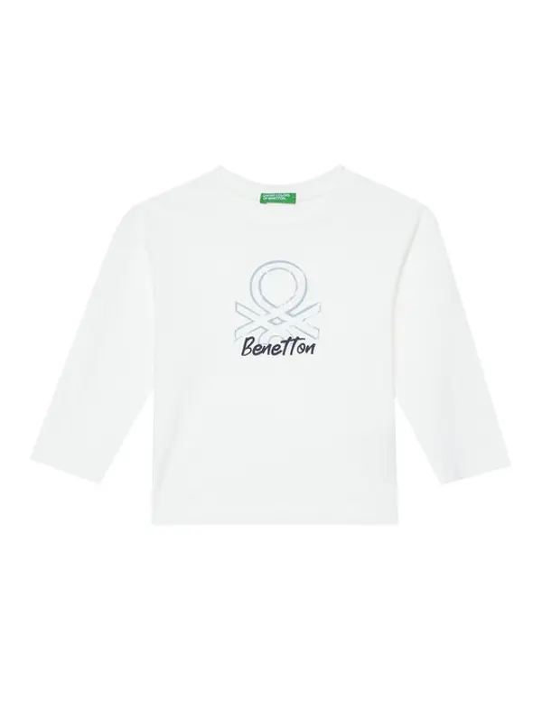 United Colors of Benetton United Colors Of Benetton Majica 3I1XG10JZ Bijela Regular Fit