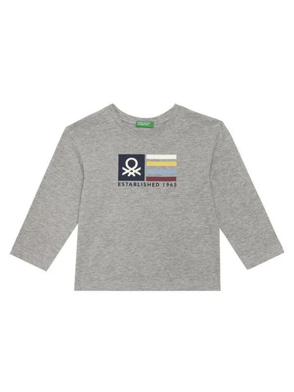 United Colors of Benetton United Colors Of Benetton Majica 3I1XG10JZ Siva Regular Fit