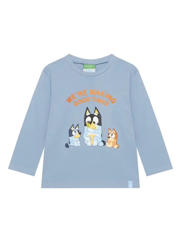 United Colors of Benetton United Colors Of Benetton Majica 3I1XG10KH Svijetloplava Regular Fit