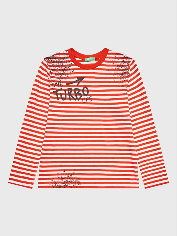 United Colors of Benetton United Colors Of Benetton Majica 3XWWC106F Crvena Regular Fit