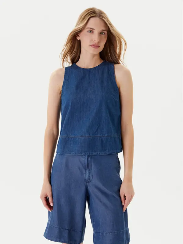 United Colors of Benetton United Colors Of Benetton Majica 5DHJDH00Q Tamnoplava Regular Fit