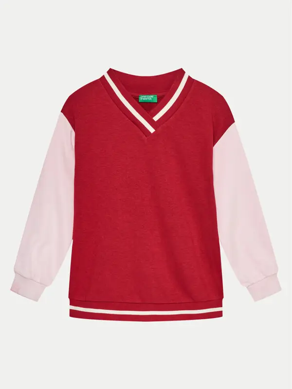 United Colors of Benetton United Colors Of Benetton Majica dugih rukava 32N4C400A Crvena Regular Fit