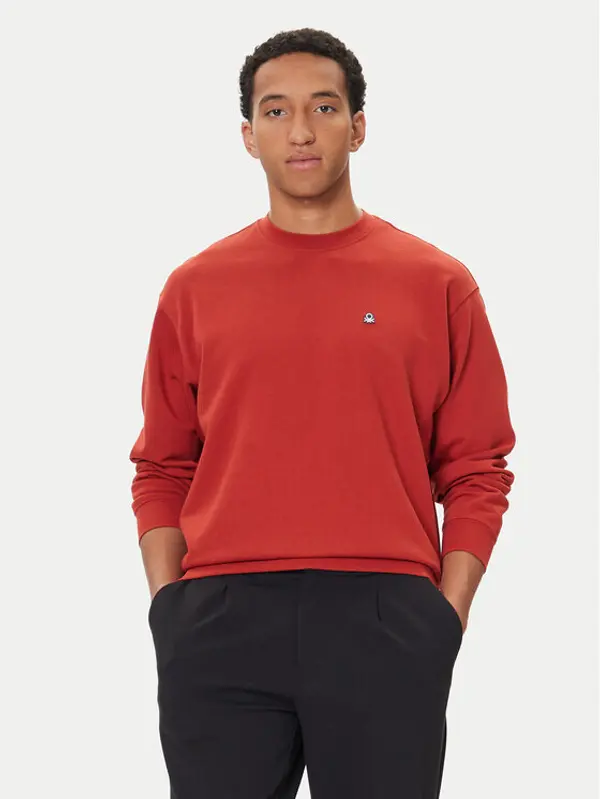 United Colors of Benetton United Colors Of Benetton Majica dugih rukava 342ZU1093 Tamnocrvena Regular Fit