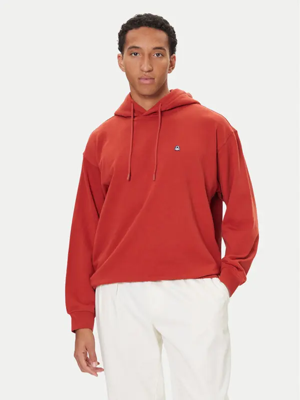 United Colors of Benetton United Colors Of Benetton Majica dugih rukava 342ZU201K Tamnocrvena Regular Fit