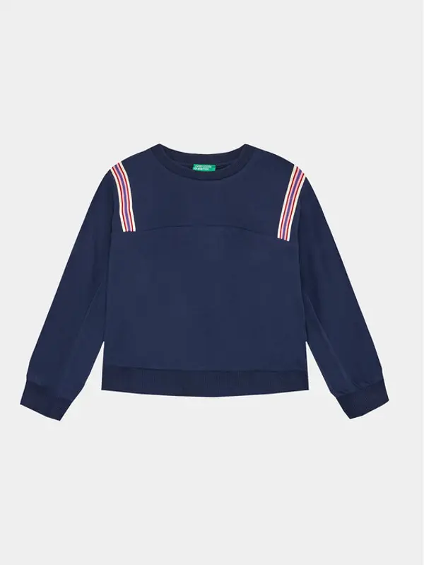 United Colors of Benetton United Colors Of Benetton Majica dugih rukava 36FPC10E7 Tamnoplava Loose Fit