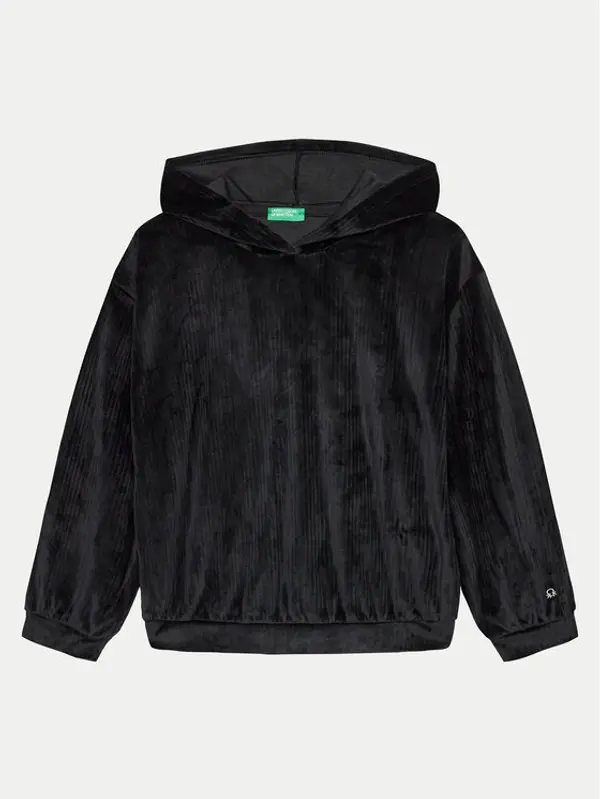 United Colors of Benetton United Colors Of Benetton Majica dugih rukava 37JBC203V Crna Relaxed Fit
