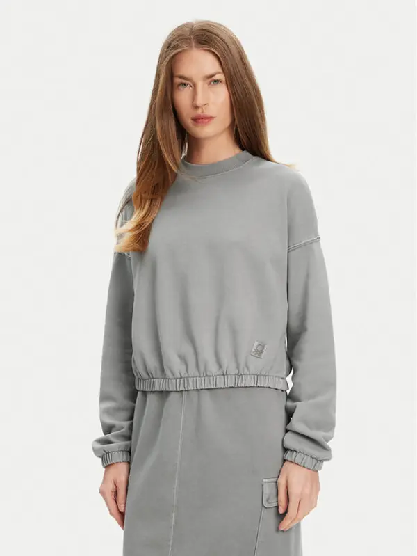 United Colors of Benetton United Colors Of Benetton Majica dugih rukava 39BLD109O Siva Regular Fit