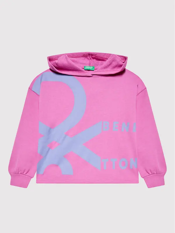 United Colors of Benetton United Colors Of Benetton Majica dugih rukava 3J68C200U Ružičasta Boxy Fit