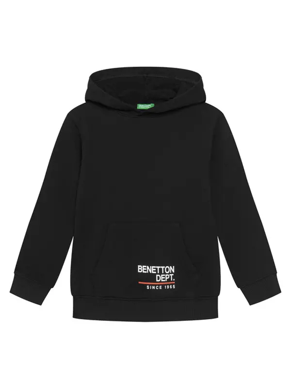 United Colors of Benetton United Colors Of Benetton Majica dugih rukava 3J68C204V Crna Regular Fit